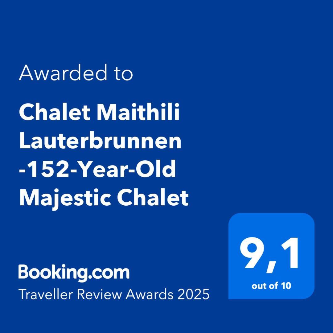 Chalet Maithili Lauterbrunnen -152-Year-Old Majestic Chalet Exteriör bild